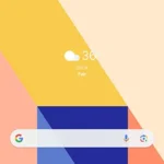UI Samsung Galaxy Z Fold6 Folded Home Screen