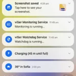 UI Samsung Galaxy Z Fold6 Folded Notification